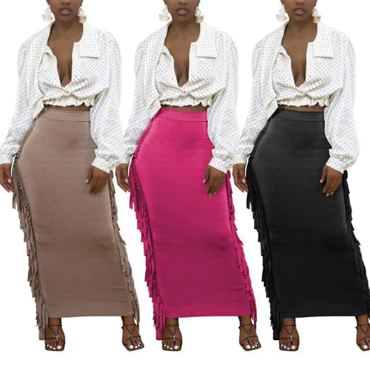 Tassel Long Skirt